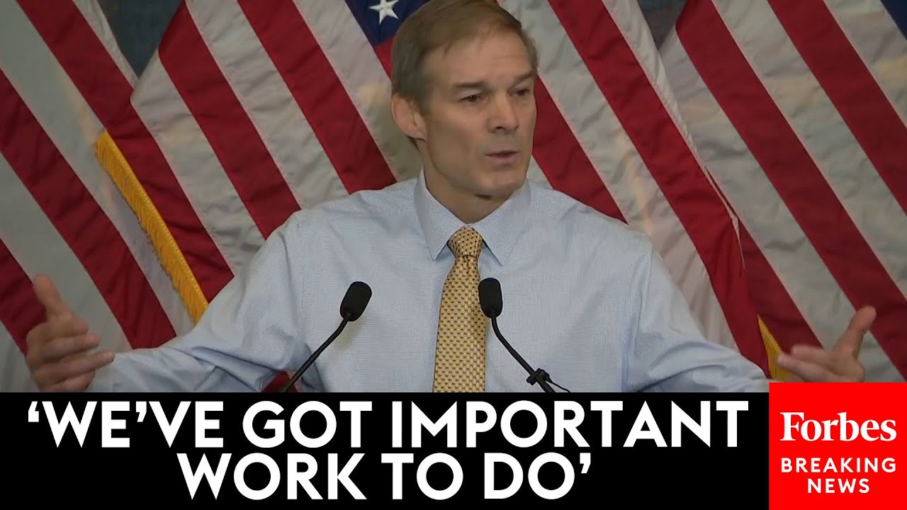 BREAKING NEWS: Jim Jordan Calls To Get Elected Speaker, Says Only House Republicans Can Lead Nation