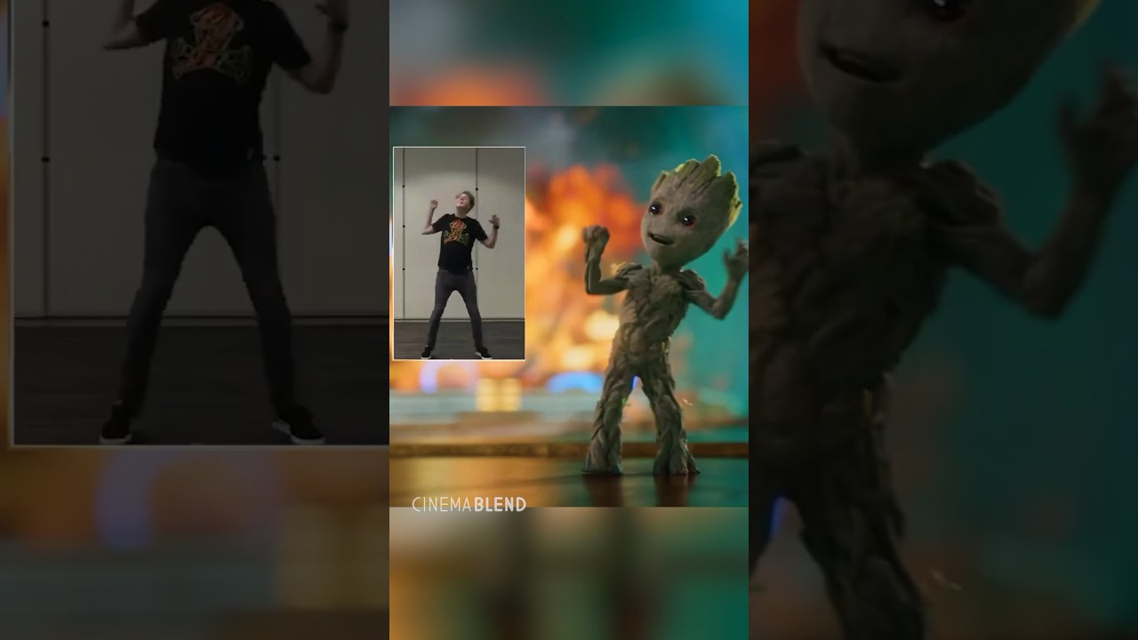 James Gunn dancing as Groot on the ‘GOTG’ sets over the years