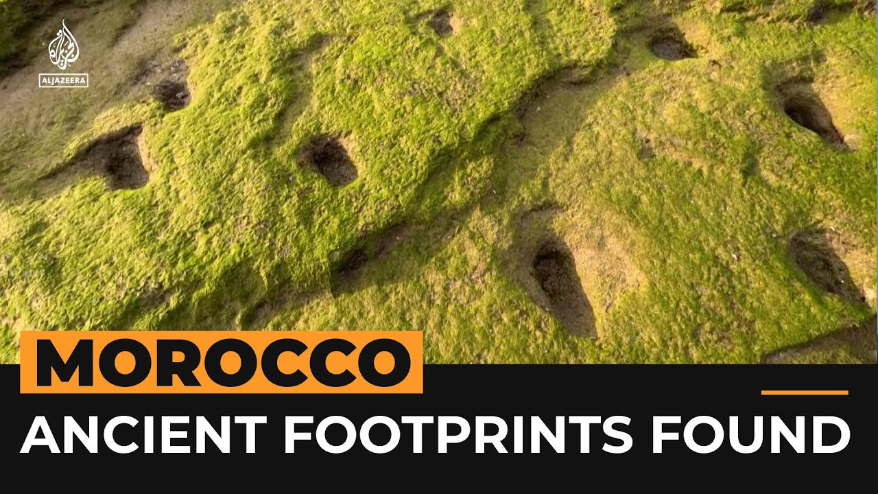 Archaeologists found ancient human footprints in Morocco | AJ #shorts