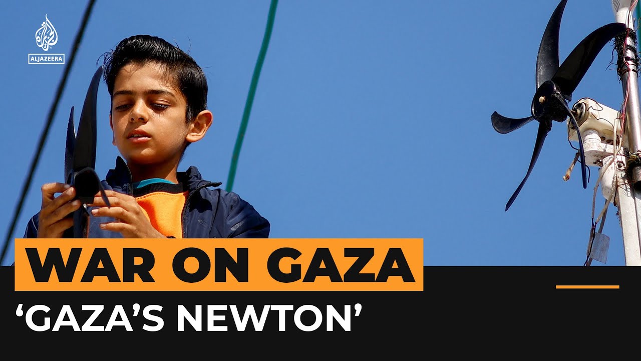 ‘Gaza’s Newton’ is lighting up his family’s tent | Al Jazeera Newsfeed