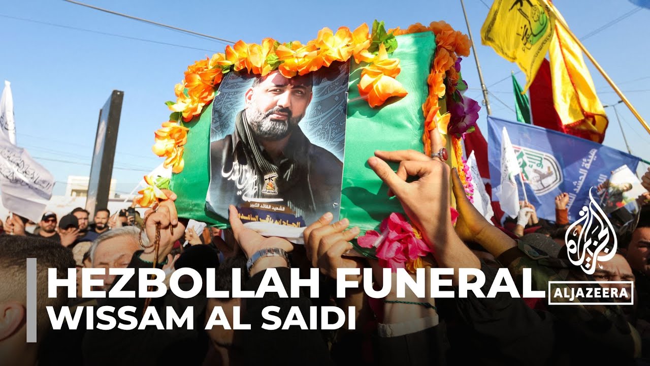 Hezbollah funeral: Wissam al Saidi honoured in Baghdad
