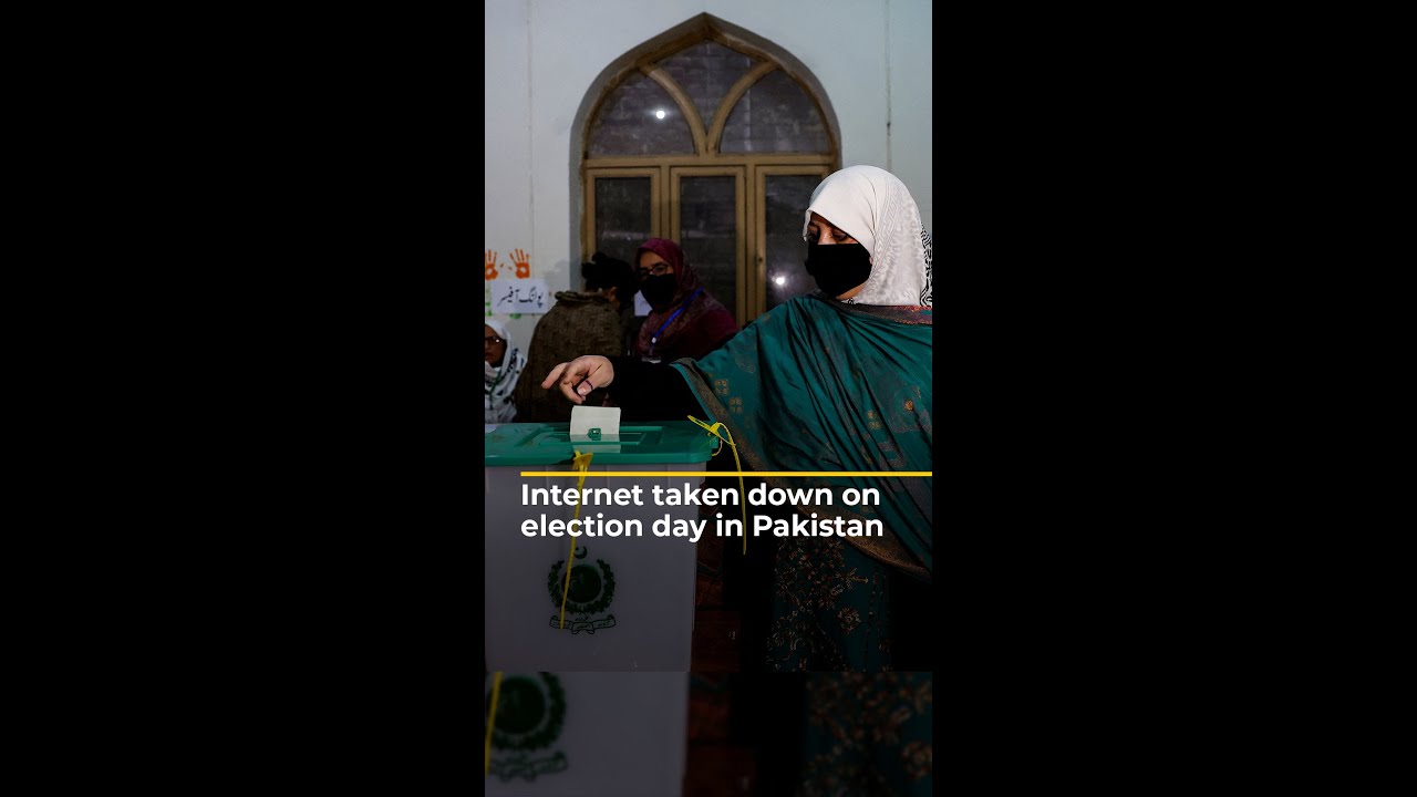 Internet taken down on election day in Pakistan | AJ #shorts