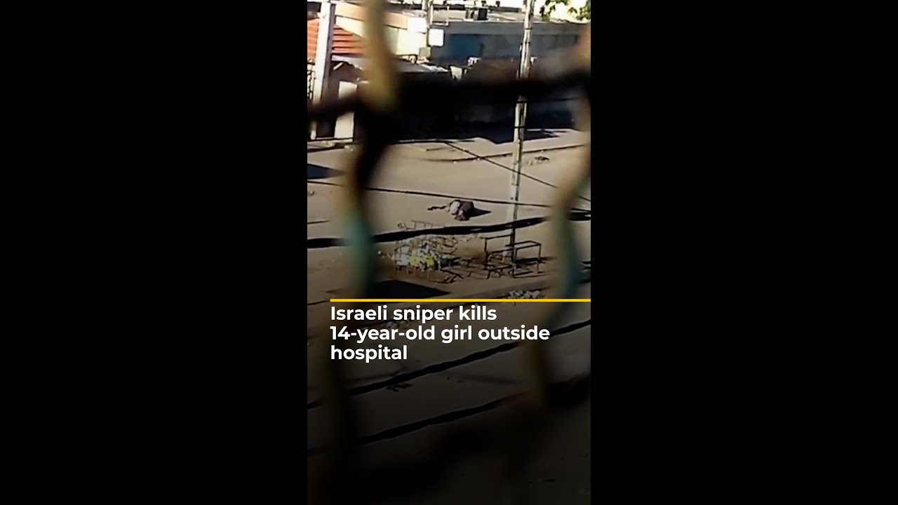 Israeli sniper kills Palestinian girl in front of Gaza hospital | #AJshorts
