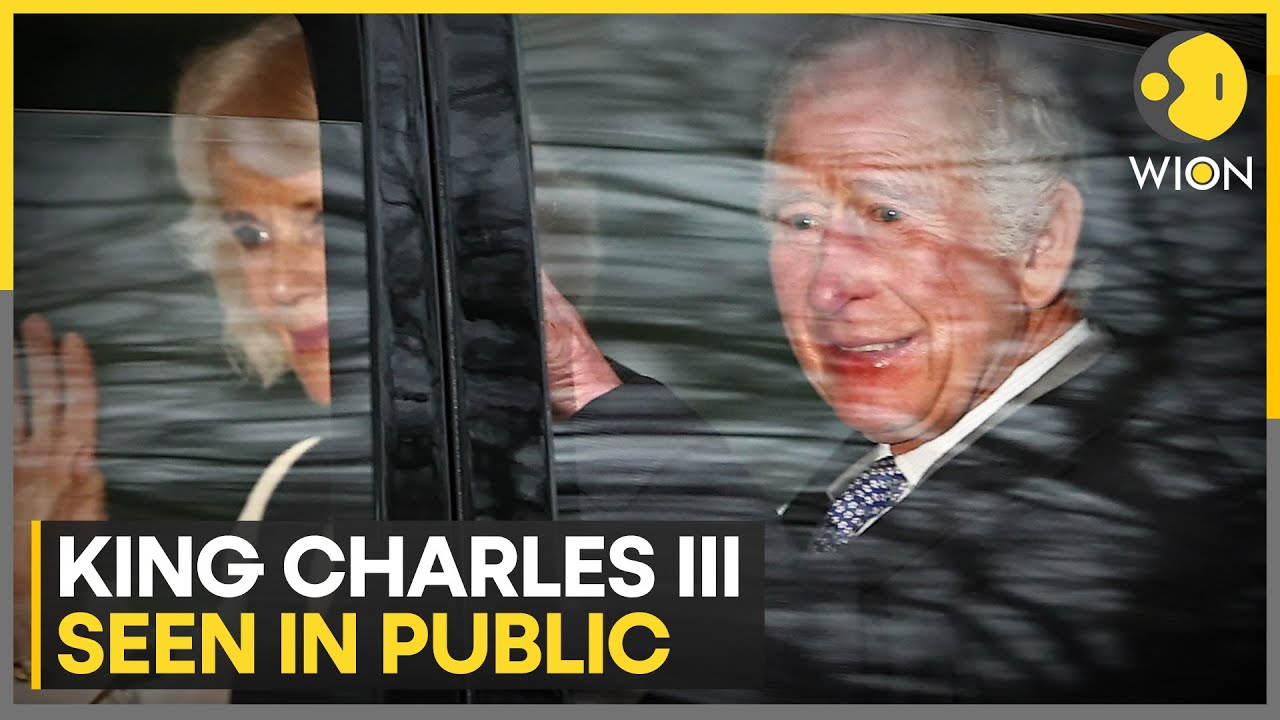 King Charles seen in public for first time since cancer announcement | WION News