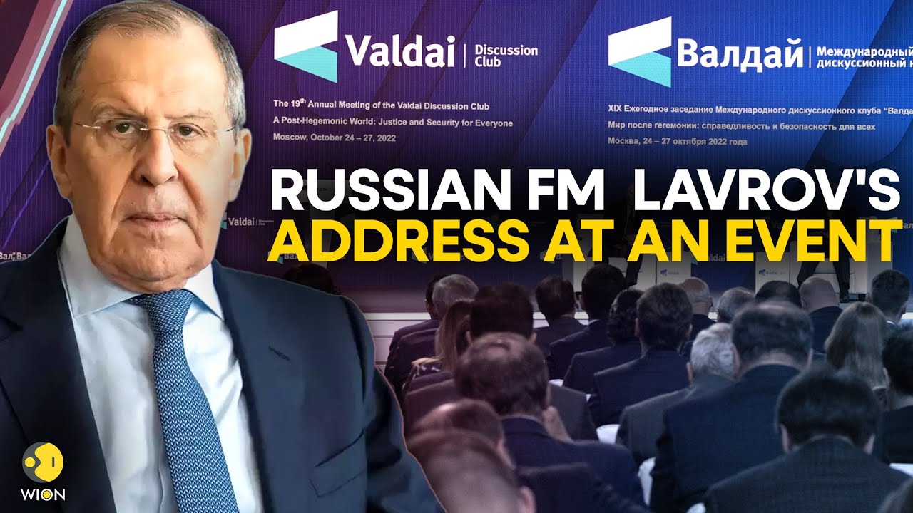 Lavrov LIVE: Lavrov speaks at Russia’s Valdai Club event on the Middle East | WION LIVE