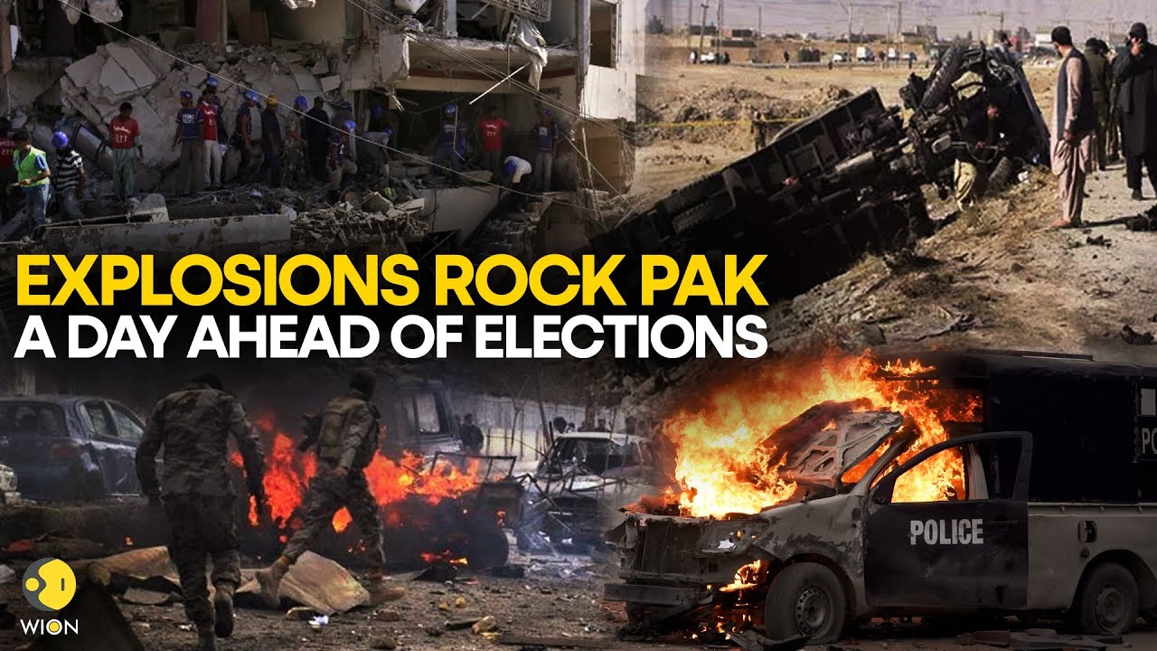 PAKISTAN LIVE: Blasts near Pakistan candidates’ offices kill 26 on eve of election | WION LIVE