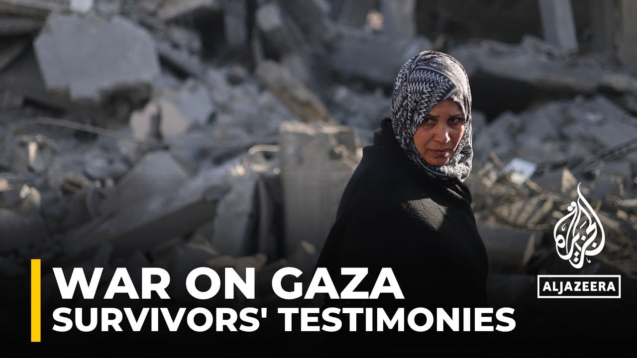 Palestinians recount the harrowing experiences of surviving Israel’s overnight bombardment of Gaza
