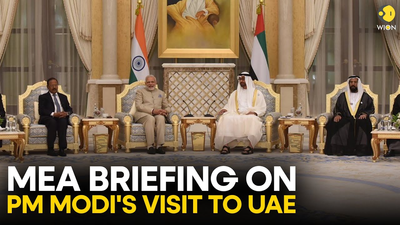 Special MEA Briefing LIVE: Special MEA briefing on Indian PM Modi’s visit to UAE | WION LIVE