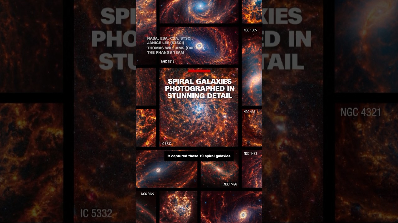 Spiral galaxies photographed in stunning detail