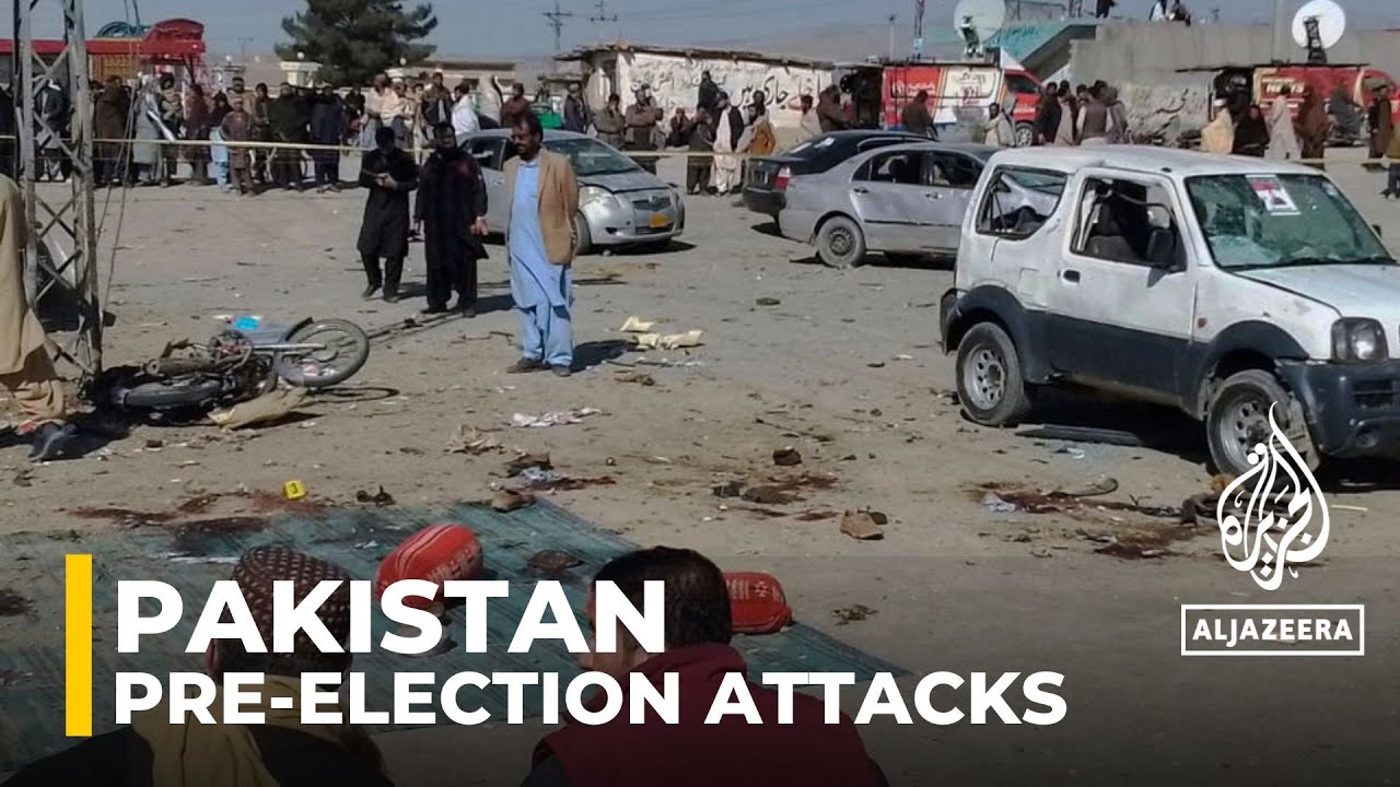 Twin bombings kill at least 28 as Pakistan prepares for elections