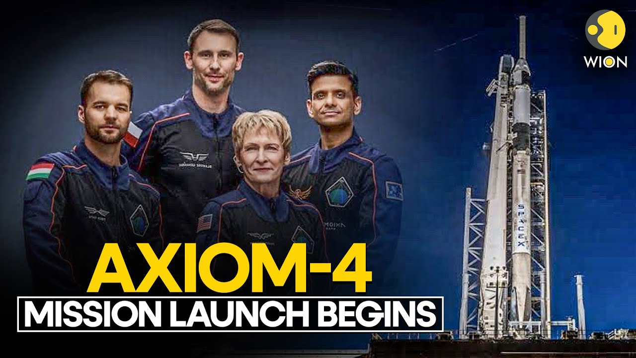 Axiom-4 Mission Launch: SpaceX Falcon 9 Launches Axiom Mission To The ISS | NASA Live | WION