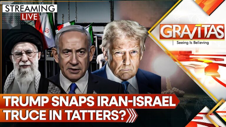 Iran-Israel Truce Teeters As Missiles Shatter Trump’s Truce | GRAVITAS LIVE