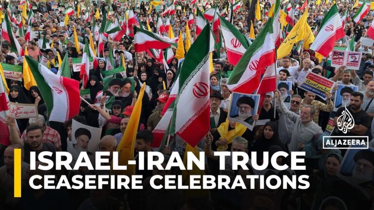 Iranians celebrate ceasefire ‘victory’ over Israel