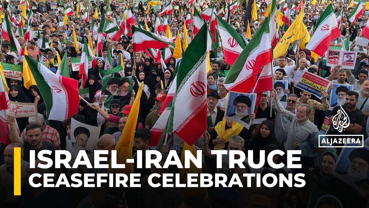 Iranians celebrate ceasefire ‘victory’ over Israel