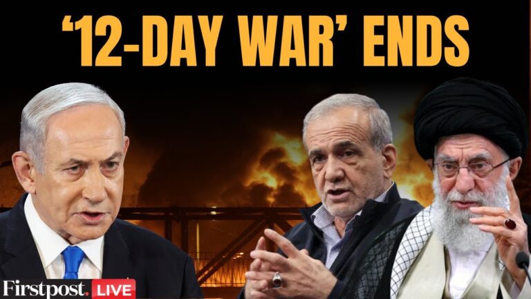 Israel Iran Ceasefire LIVE: Pezeshkian Announces End of “12-Day War Imposed by Israel” | US Iran War
