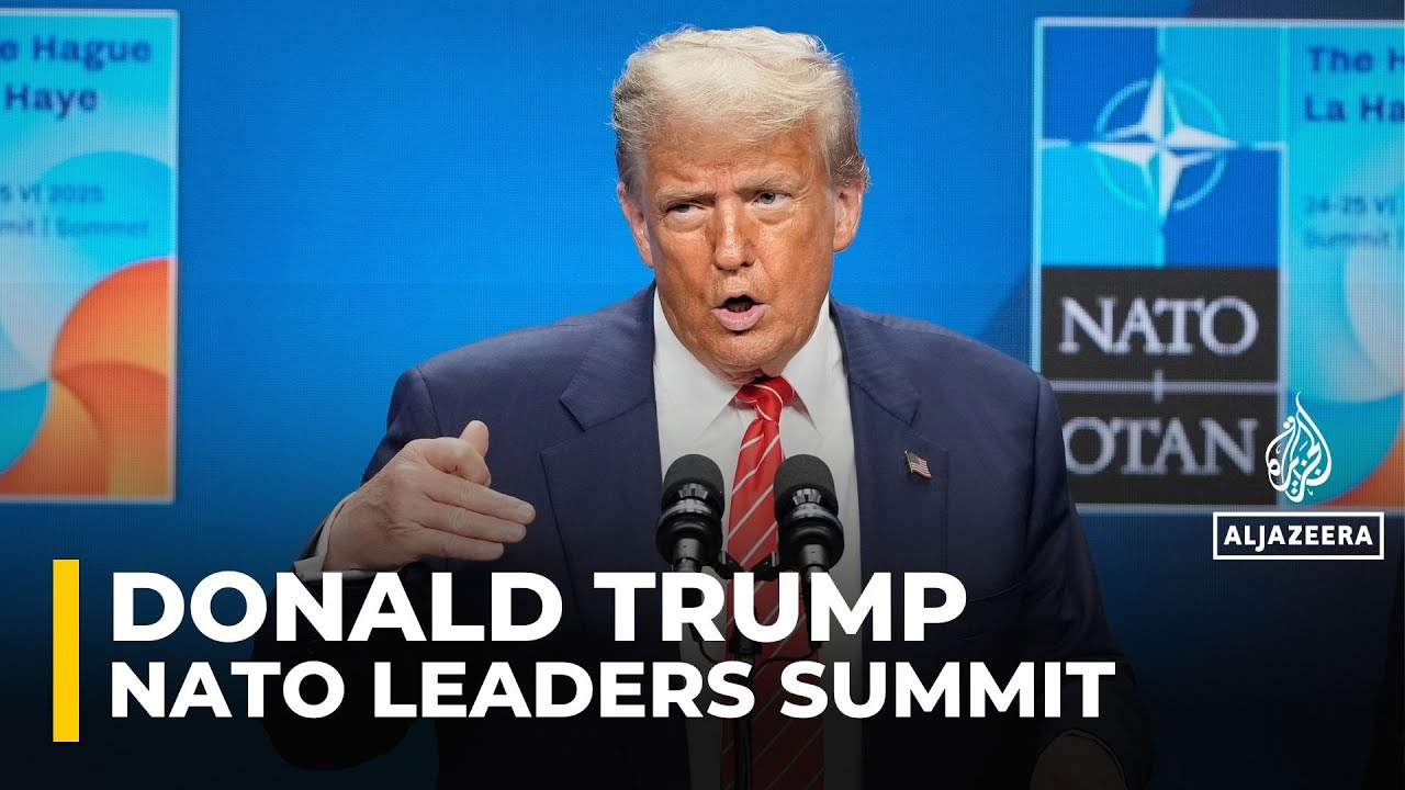 Israel, Iran ‘exhausted’ from 12-day war, Trump says at the NATO summit