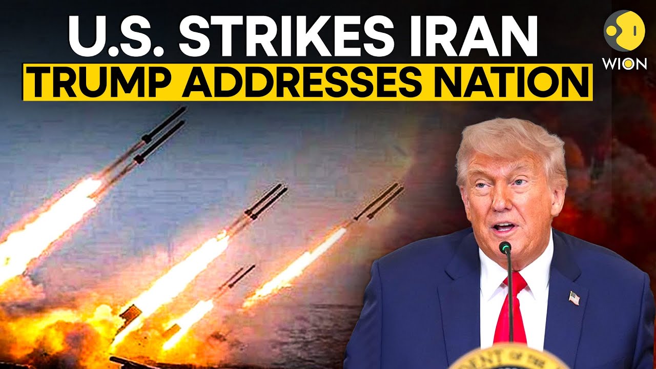 LIVE: Trump Addresses The Nation Following US Strike On Iran Nuclear Sites | US Attacks Iran LIVE