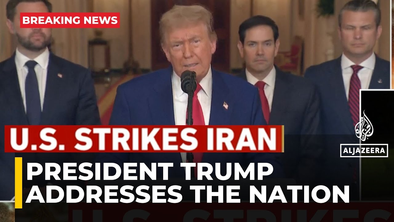 President Trump Addresses the Nation Following U.S. Attack on Iran’s Nuclear Sites