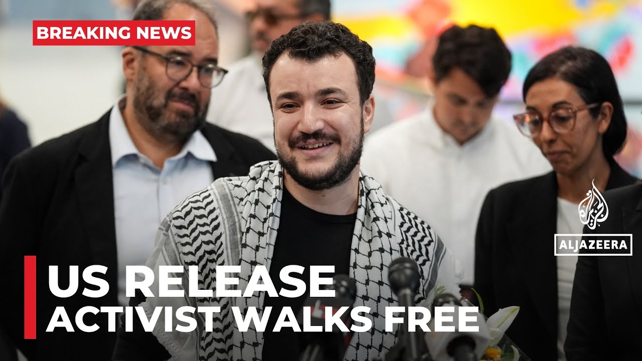 Pro-Palestinian activist Khalil walks free after US judge orders release