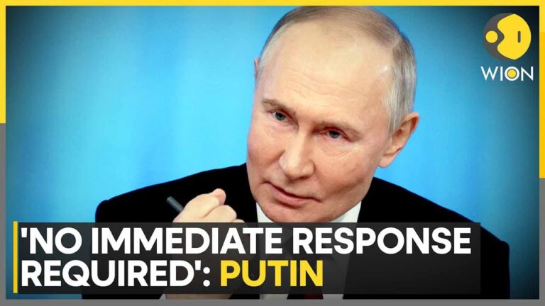 Putin: No OPEC+ Action Needed Amid Iran-Israel Conflict | WION Putin: No OPEC+ Action Needed Amid Iran-Israel Conflict | WION