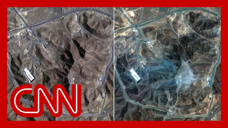 Satellite images show before and after of Iran’s nuclear sites
