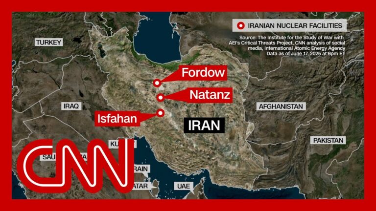 Trump announces strikes on nuclear sites in Iran