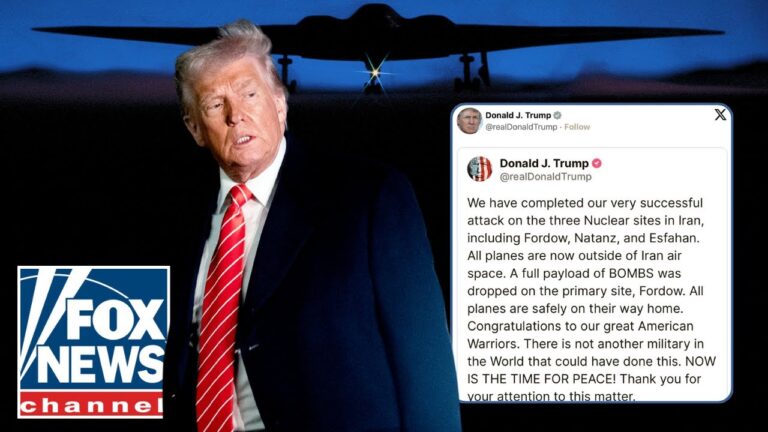 Trump announces successful US strike on 3 Iranian nuclear sites