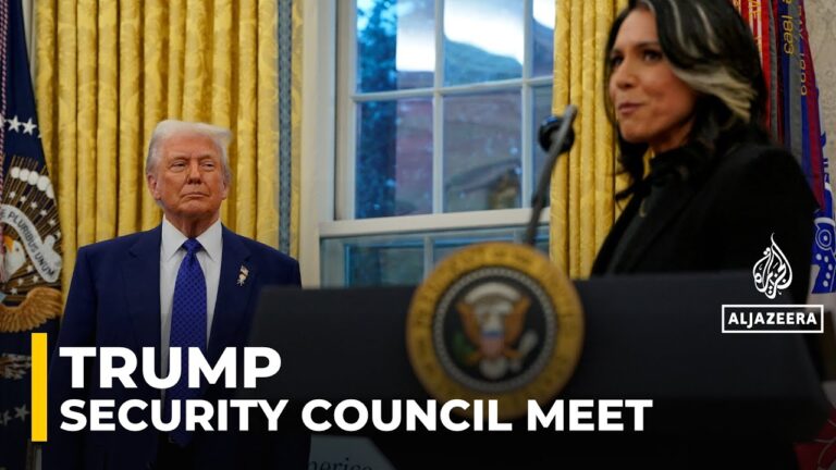 Trump is set to attend a meeting of the National Security Council: AJE correspondent