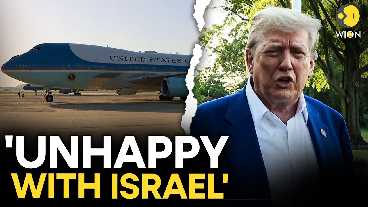 Trump LIVE: Donald Trump Says ‘I Am Unhappy With Israel…’ | Israel-Iran War | WION LIVE